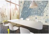 City Map Wall Mural Old Vintage City Map New York Wall Mural