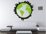 City Map Wall Mural Sticker Skylines Of the World