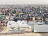 City Scene Wall Murals Aerial View Od Old Delhi India Wall Mural