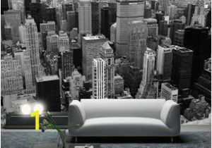City Wall Murals Black and White City Skyline Wallpaper