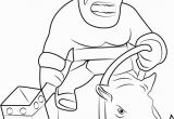 Clash Of Clans Coloring Pages Hog Rider Hog Rider Riding Boar Coloring Page Free Printable