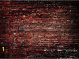 Classic Brick Wall Mural Red Brick Wall Backdrop Vintage Dark Old Bricks Printed