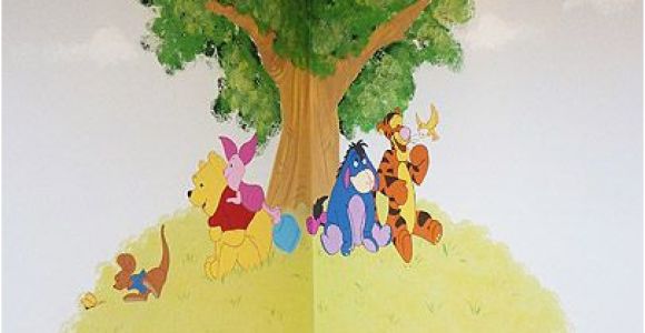 Classic Pooh Wall Mural Winnie the Pooh and Friends Corner Feature Wall Mural