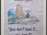 Classic Winnie the Pooh Wall Murals Details About Winnie the Pooh Quote Print Vintage Dictionary