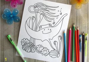 Classroom Coloring Pages for Kids Stingray Digital Download Classroom Printable Coloring Pages Under the Sea Party