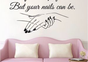 Clearance Wall Murals Nail Salon Quote Vinyl Wall Sticker Nail Art Polish Wall Mural