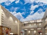 Cloud Murals Ceilings Custom 3d Wallpaper Ceiling Wall Mural Blue Sky and White