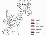 Clown Coloring Pages for Adults Coloriage Magique Clown 2 Addition