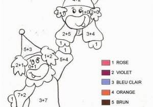 Clown Coloring Pages for Adults Coloriage Magique Clown 2 Addition