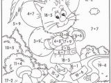 Color by Number Cat Coloring Pages Colour by Number Addition and Subtraction Addition and