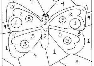 Color by Number Coloring Pages Easy Color by Numbers butterfly Coloring Pages for Kids Printable