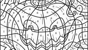 Color by Number Coloring Pages for Halloween Color by Number Halloween Pumpkin Stock Illustration