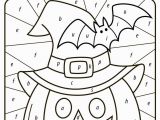 Color by Number Coloring Pages for Halloween Free Halloween Pumpkin Color by Number Letter for