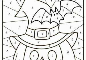 Color by Number Coloring Pages for Halloween Free Halloween Pumpkin Color by Number Letter for