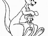 Color by Number Kangaroo Coloring Page Disney Cartoons Kanga and Roo From Winnie Pooh Coloring
