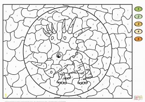 Color by Number New Coloring Book Styracosaurus Color by Number Coloring Page 1300919
