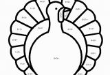 Color by Number Turkey Coloring Pages Pin On Turkey Coloring Page
