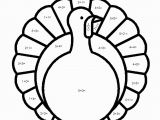 Color by Number Turkey Coloring Pages Pin On Turkey Coloring Page