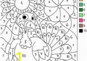 Color by Number Turkey Coloring Sheet 17 Best Color by Number Images