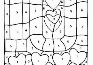 Color by Number Valentine Coloring Pages Free Printable Color by Number Coloring Pages with Images