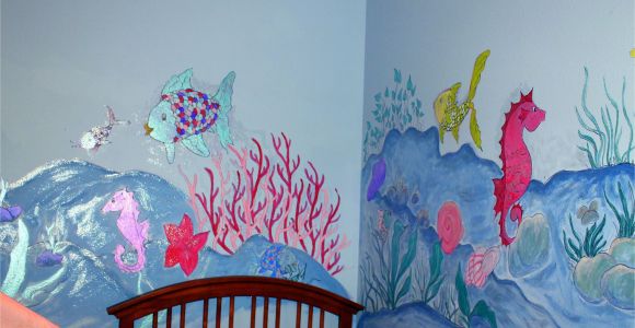 Color by Number Wall Mural Dorisann S Designs Rainbow Fish