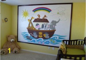 Color by Number Wall Mural Noah S Ark Paint by Number Wall Mural