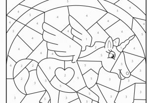 Color Coded Coloring Pages Kindergarten Free Printable Magical Unicorn Colour by Numbers Activity for Kids