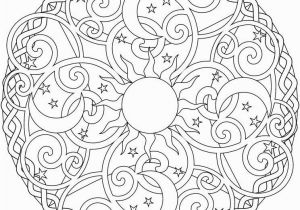 Color Pages for Adults Easy Celestial Mandala Box Card and Coloring Page