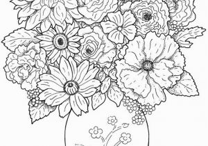 Color Pages for Adults Flowers Food Coloring Flowers Best Cool Vases Flower Vase Coloring Page