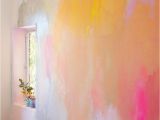 Colorful Mural Ideas Bright Happy Styled Bedroom Idea with Painted Abstract Mural In