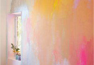 Colorful Mural Ideas Bright Happy Styled Bedroom Idea with Painted Abstract Mural In