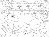 Coloring Dot to Dot Pages Dino Dot to Dot Prehistoric Frog with Images