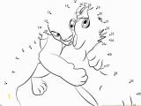 Coloring Dot to Dot Pages the Lion King Hug Dot to Dot Printable Worksheet Connect