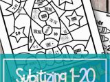Coloring Fun Color by Number Games Subitizing Numbers 1 20 Color by Code and Games with Images