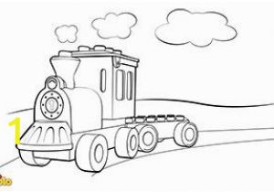 Coloring Image Of A Train Lego Duplo Train Coloring Page