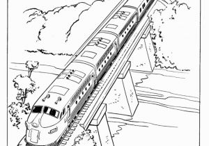 Coloring Image Of A Train Train and Railroad Coloring Pages Mit Bildern