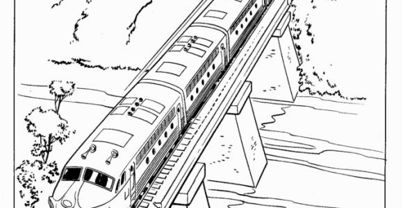 Coloring Image Of A Train Train and Railroad Coloring Pages Mit Bildern