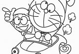Coloring Kitty and Painting Doraemon for toddlers Doraemon In Car Coloring Pages for Kids Printable Free