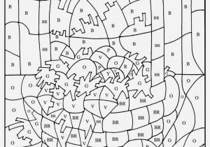 Coloring Math Pages 1st Grade Easter Color by Numbers