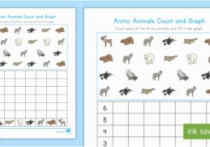 Coloring Number Of A Graph Arctic Animals Count and Graph Activity Teacher Made