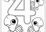 Coloring Number Pages for Kindergarten Number 4 Preschool Printables Free Worksheets and