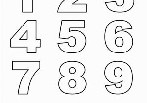 Coloring Number Pages for Kindergarten Numbers to Print Out