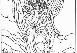 Coloring Page Christmas Star Misc Angel Sprinkling Stars