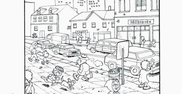 Coloring Page for Train Station Fire Truck Coloring Picture