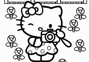 Coloring Page Hello Kitty Flowers Hello Kitty Info Coloring Home