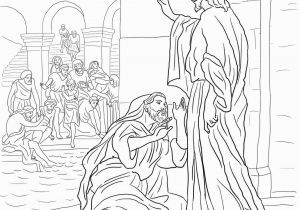 Coloring Page Jesus Heals Ten Lepers Coloring Pages Template Part 5