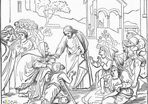 Coloring Page Jesus Heals Ten Lepers Jesus Heals Coloring Page Eskayalitim