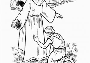 Coloring Page Jesus Heals Ten Lepers Jesus Heals Coloring Page Unique 388 Best Kids Bible Craft