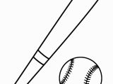 Coloring Page Of A Baseball Bat Baseball and Bat Coloring Page Sports