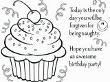 Coloring Page Of A Birthday Cake Happy Birthday Dad Coloring Birthday Cards Coloring Page